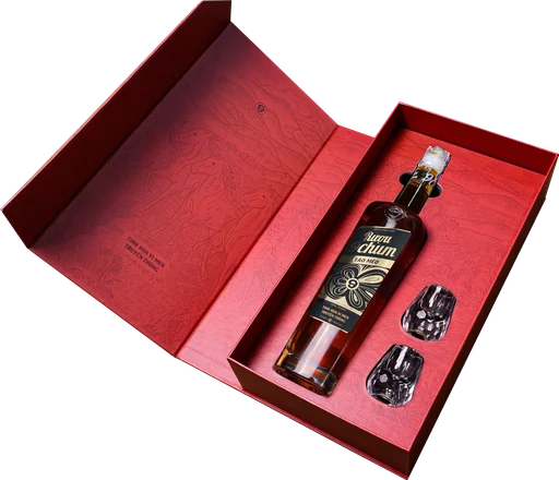 Hộp quà Tết 1 chai + 2 chén 700 ml