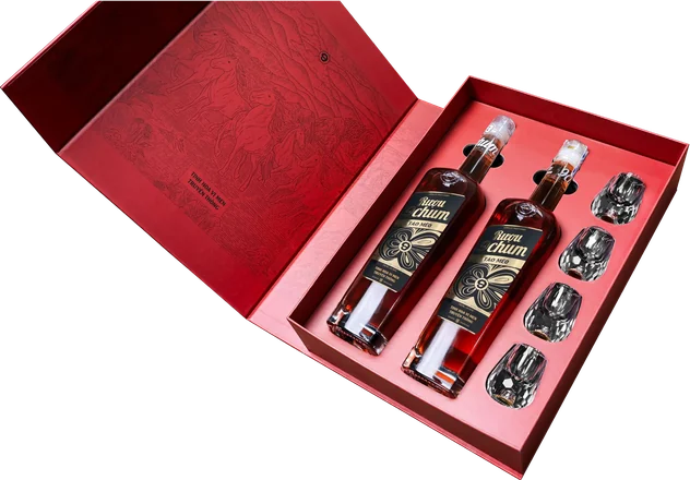 Hộp quà Tết 2 chai + 4 chén 700 ml