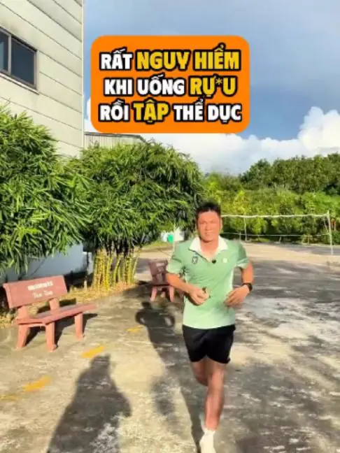 Ảnh bìa video: Khánh vừa chạy vừa nói về chuyện uống rượu rồi đi tập thể dục