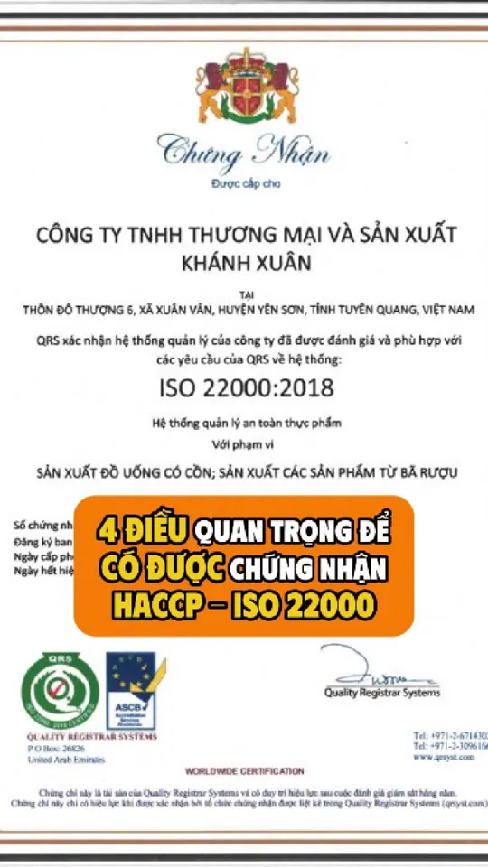 Ảnh bìa video: Làm ISO 22000 mất bao lâu: 6 tháng có chứng chỉ, 2 năm mới chỉn chu
