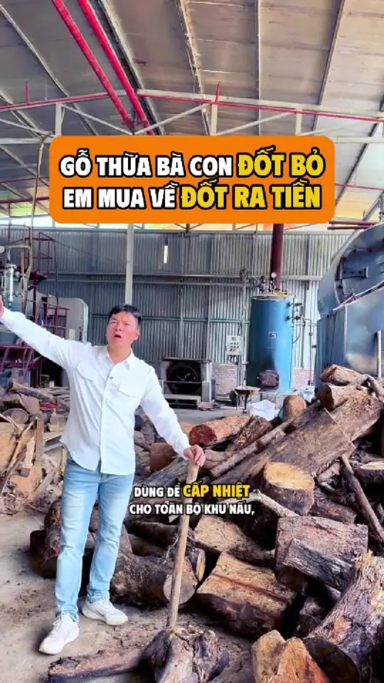 Ảnh bìa video: Ba lò hơi đốt củi cấp nhiệt cho cả nhà máy